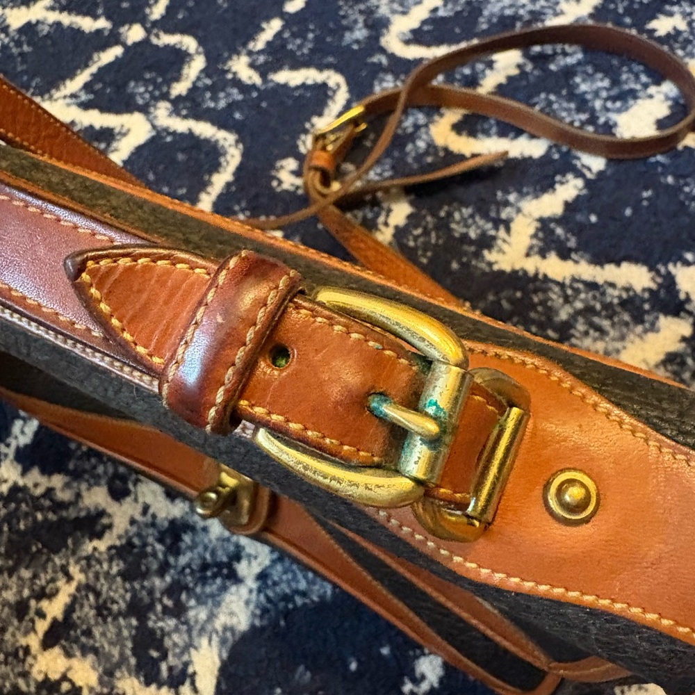 Vintage Dooney & Bourke Leather Messenger Bag - Picture 5 of 11